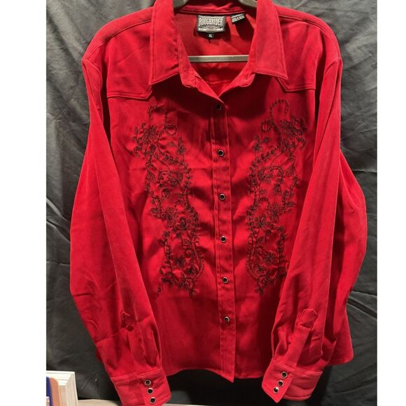 Roughriders Long Sleeve Embroidered Western Shirt - Picture 1 of 4